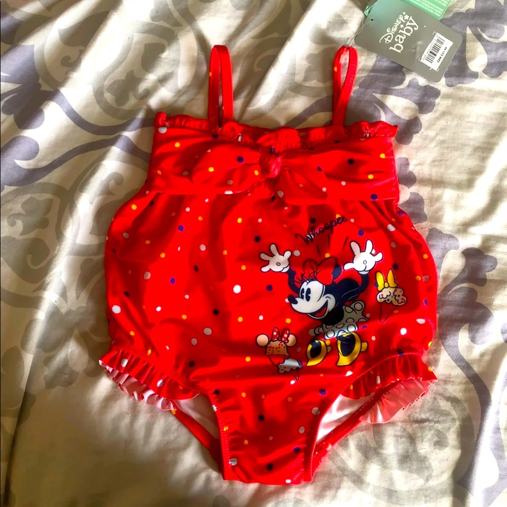 Disney store baby girl one piece swimsuit